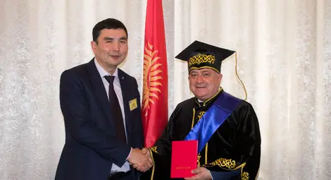 Ректорът на Русенския университет акад. Христо Белоев с поредна почетната титла Доктор хонорис кауза - вече и на Киргизкия технически университет