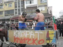 Кобрата наби Кличко на сурвакарския фестивал в Благоевград