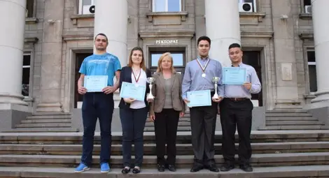 Златен и сребърен медал спечелиха студенти на национална олимпиада