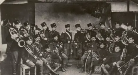 Първият артилерийски духов оркестър в Русе. май 1879 г.