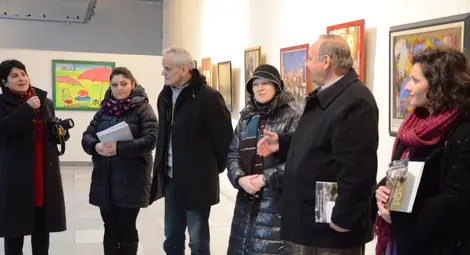 Сърби пропътуваха стотици километри, за да донесат живописна изложба