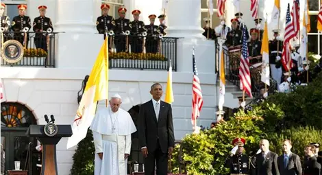 Обама посрещна папата в Белия дом (снимки + видео) Обама посрещна папата в Белия дом (снимки + видео)