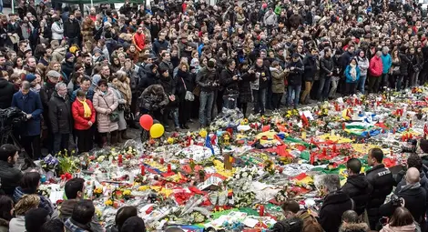 Белгия потъна в траурна тишина