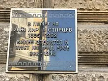 Панихида за 60 години от кончината на бележития русенски кмет Кирил Старцев Панихида за 60 години от кончината на бележития русенски кмет Кирил Старцев