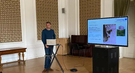 Проф. Николай Ненов представя в Сараево Средновековния град Червен