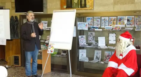 Дядо Коледа се отби в&nbsp; Работилницата за комикси&nbsp;/галерия/