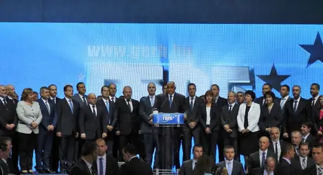 Кандидатите за кметове на ГЕРБ в Русенско се качиха на сцената на „Арена Армеец“ Кандидатите за кметове на ГЕРБ в Русенско се качиха на сцената на „Арена Армеец“