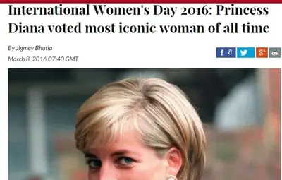 Избраха принцеса Даяна за икона на всички времена