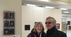 Творба на Елена Великова в изложба в румънския парламент