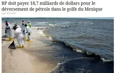 "Бритиш петролиум" ще плати 19 млрд. долара за разлива в Мексиканския залив