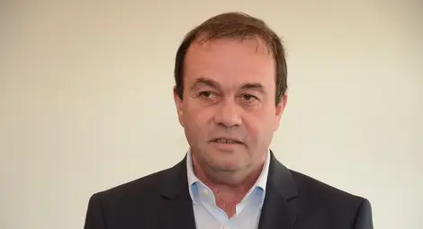 &bdquo;Ако минаваш през ада, не спирай да вървиш&ldquo;, цитира Чърчил управителят на &bdquo;Булмаркет&ldquo; Станко Станков. Снимка: Красимир СТОЯНОВ