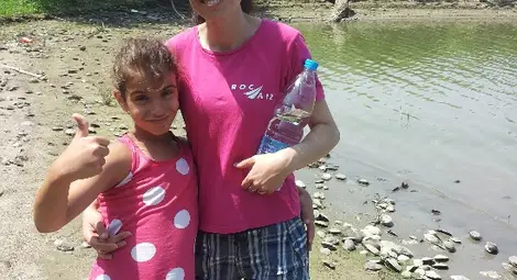 Веселина Гроздева с 9-годишната си дъщеря.  Снимка: Личен архив