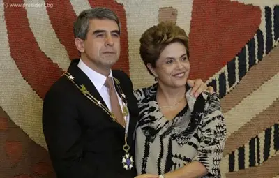 Българката Дилма Русеф посрещна президента Плевнелиев Българката Дилма Русеф посрещна президента Плевнелиев