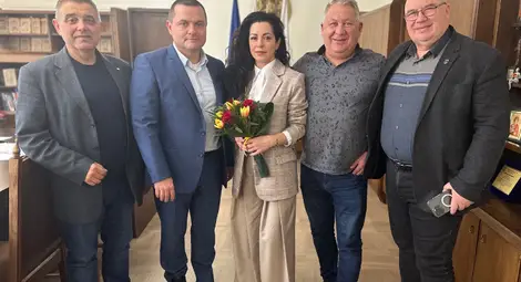 Кметът на Русе Пенчо Милков се срещна с актрисата Елена Петрова