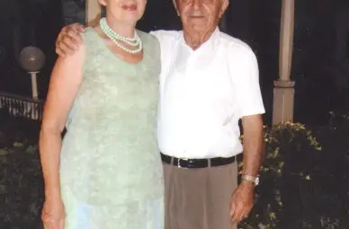 Любен Ботев и съпругата му Юта на златната им сватба.