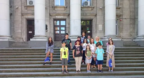 Новата ботаническа градина на Русенския университет посрещна първата лятна детска академия "В чудния свят на растенията"