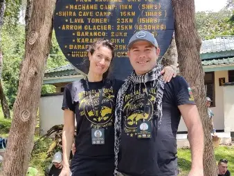 Да посрещнеш изгрева от Покрива на Африка за Гинес