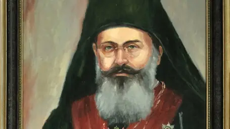 Екзарх Стефан I Български (07.09.1878 г. - 12 май 1957 г.), професор в Духовната академия, Софийски митрополит от 1922 до 1948 г., Екзарх на Българската православна църква от 1945 до 1948 г., роден в с. Широка лъка, автор на множество статии, поучения, слова, речи, книги и други. Портрет от Сияна Струнчева