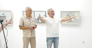 Кънчо Кънев и Валери Лазаров за пръв път срещат своите цветни светове в изложба след 49 години приятелство