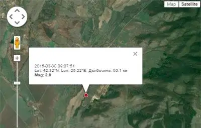 Земетресение разлюля Централна България