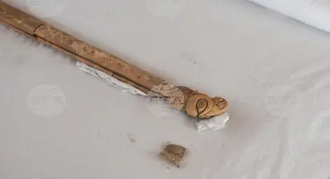 Уникален скитски скиптър на 2500 години открит при разкопки край Провадия /галерия/