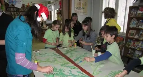 Коледа в библиотеката /галерия/