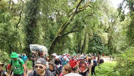 Да посрещнеш изгрева от Покрива на Африка за Гинес