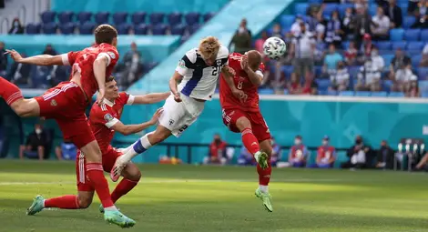 Русия победи Финландия с 1:0 в група В на Евро 2020