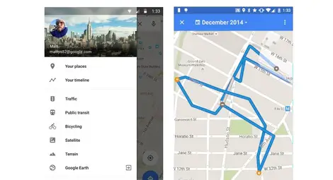 Google Maps ви "хваща в крачка" - показва маршрута ви от последните дни