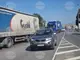 Близо два километра е колоната от товарни автомобили на изход на граничен пункт 