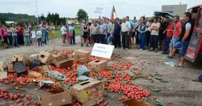 1600 земеделци заявиха протест на Дунав мост