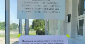 Хляб и кисело мляко в яслите  до отварянето на Млечна кухня