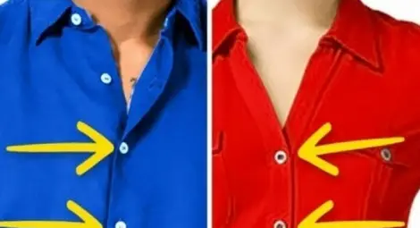 Ето защо копчетата на мъжките и женските ризи са от различни страни
