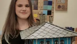 Катерина Димова с награда за макет на търговски дюкян