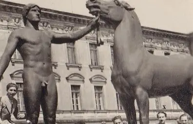 Като студент в Мюнхен. Марко Тодоров е вторият от дясно на ляво 1940 г.