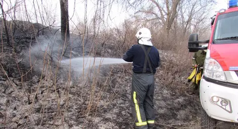 Възрастна жена обгоря при  опит да потуши огромен пожар