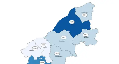 Население по общини към 7 септември 2021 година