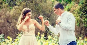 Боецът Светлозар Савов се сгодил за русенката Лора