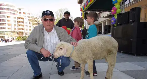 Пенсионер спечели живото агне от Великденска томбола в Русе