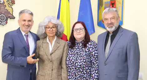 Областният управител на Русе Драгомир Драганов обсъди възможностите за разширяване на партньорството с председателя на Окръжния съвет в Гюргево Думитру Беяну