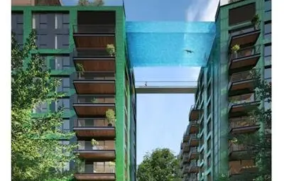 Висящ басейн ще съедини във въздуха две сгради в Лондон 