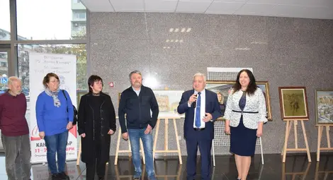 В Русенския университет откриха юбилейната изложба на Клуба по изобразително изкуство "Илия Бешков"