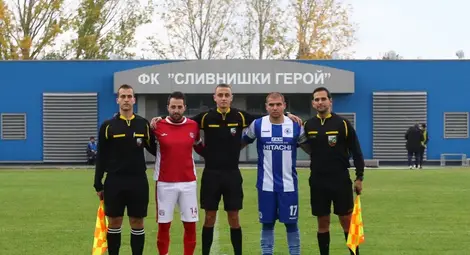 Вушовски като главен съдия през 2016 година на мач в Трета лига.                           Снимка: Интернет