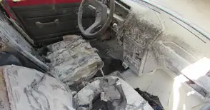 Шофьор с тежки изгаряния след взрив на газова уредба в движение