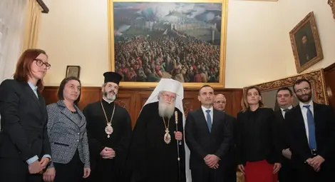 Историческа&nbsp;среща на представители на еврейската общност с патриарх Неофит
