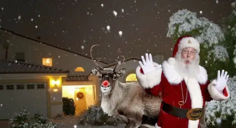 Червеният нос помага на Рудолф да вижда през мъглата и облаците 