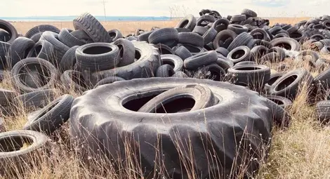 Незаконно депо бълва стари гуми в защитен биорезерват в Бургас