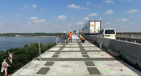 По график продължава ремонтът на Дунав мост при Русе в 320-метровия участък в посока България
