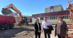 Голямото строителство във „Васил Левски“ - изграждат се нов корпус и спортен комплекс