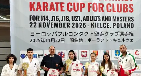 Каратистите на „Русе“ с 4 титли и пето място на отборната Европейска купа Каратистите на „Русе“ с 4 титли и пето място на отборната Европейска купа